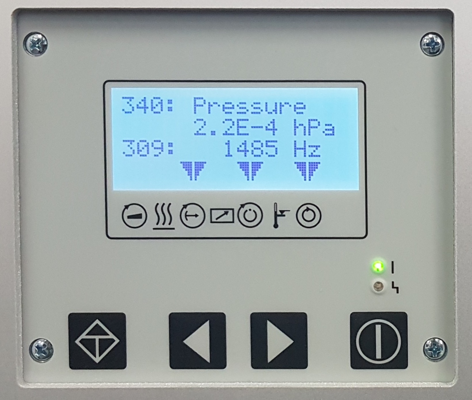 Vacuum System Control Panel