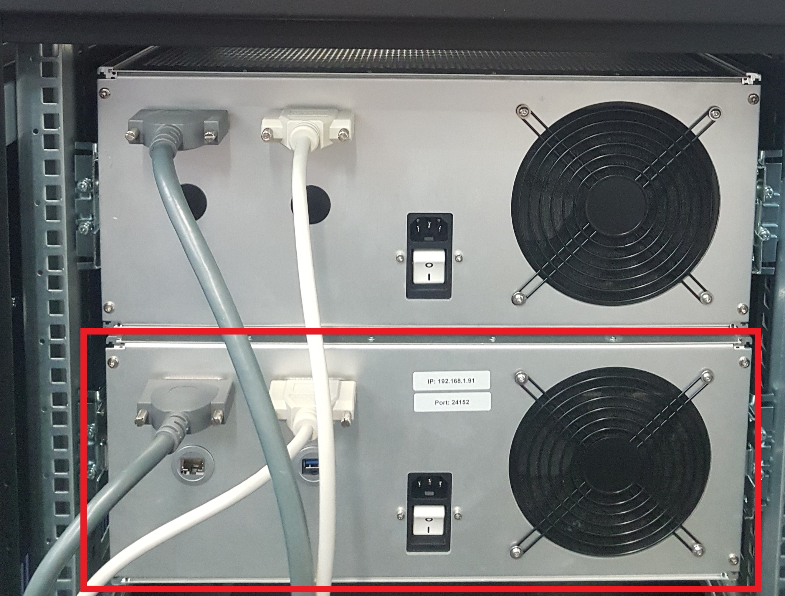 Back of the XO-VAC+ Thermal Control system
