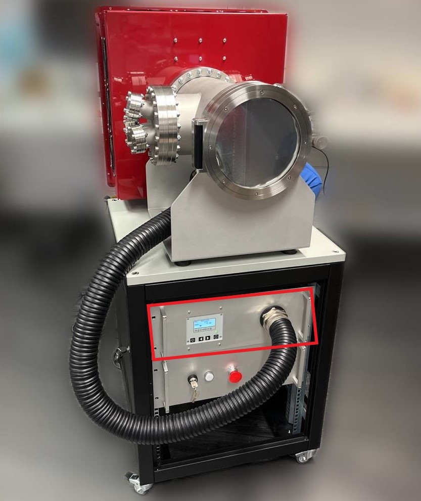 Front of the XO-VAC+ vacuum control system